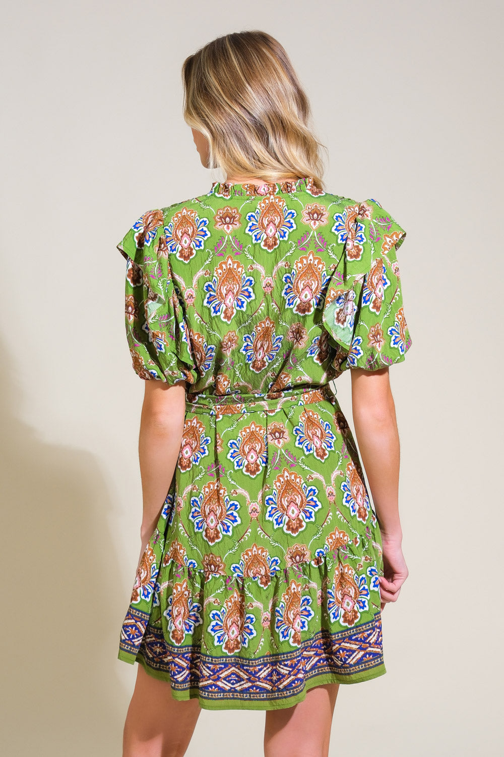 PURE SERENITY WOVEN MINI DRESS Flying Tomato